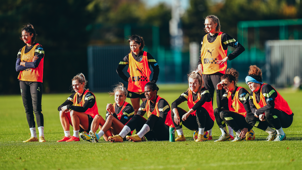 EAGLE EYED : The squad watches on