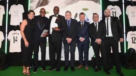 Alex Williams MBE honoured at prestigious football awards ceremony