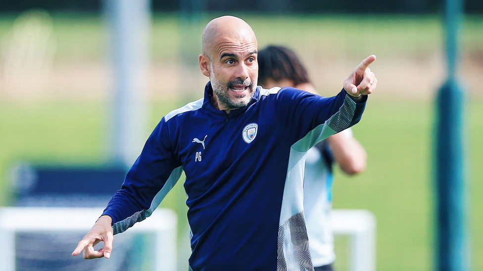 PEP TALK: The boss dishes out some instructions