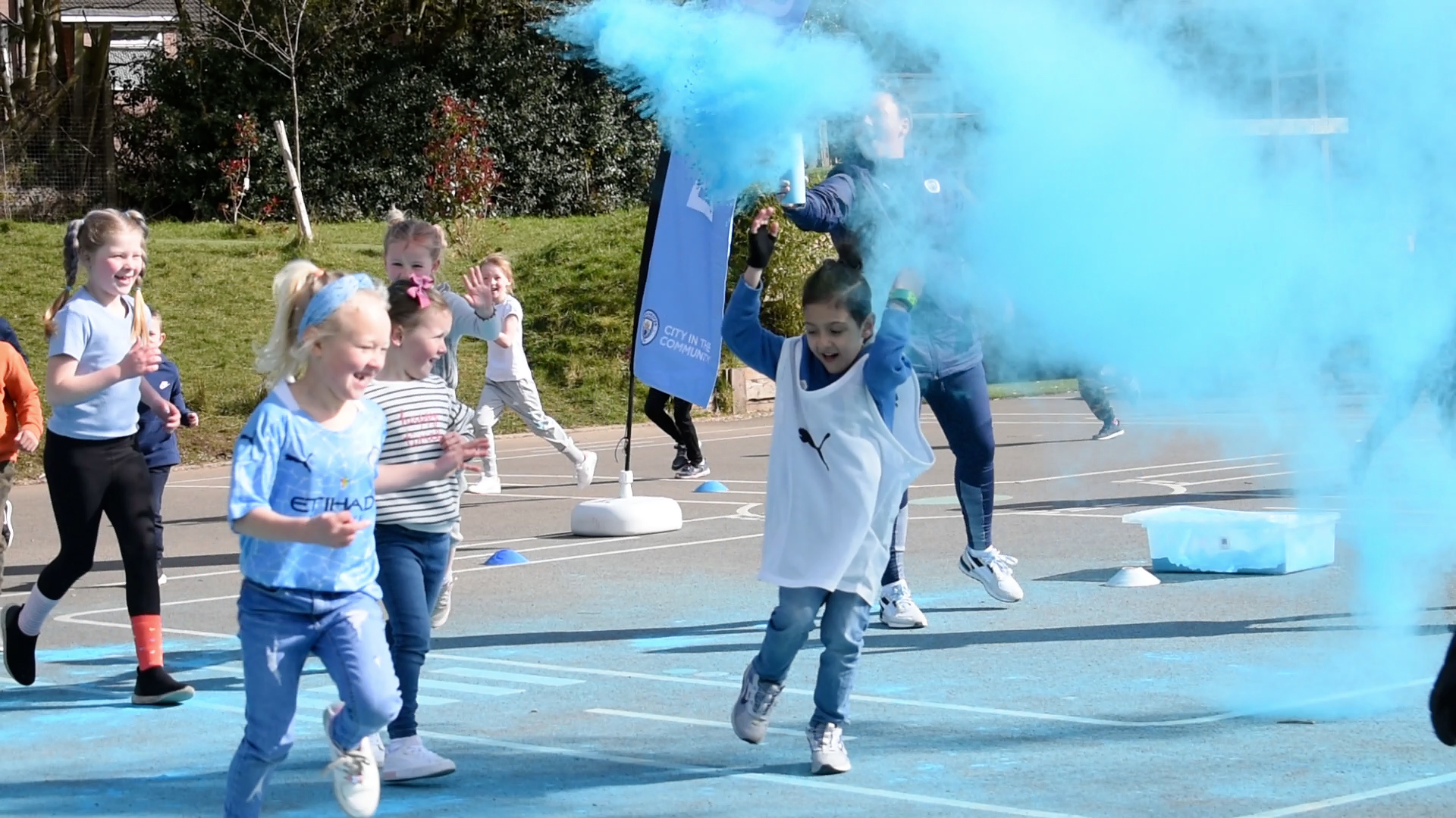  Primary pupils complete mini Blue Run