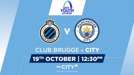 UYL: Watch Club Brugge v City U19s live on CITY+