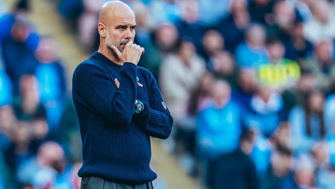 THE BOSS: On the touchline.