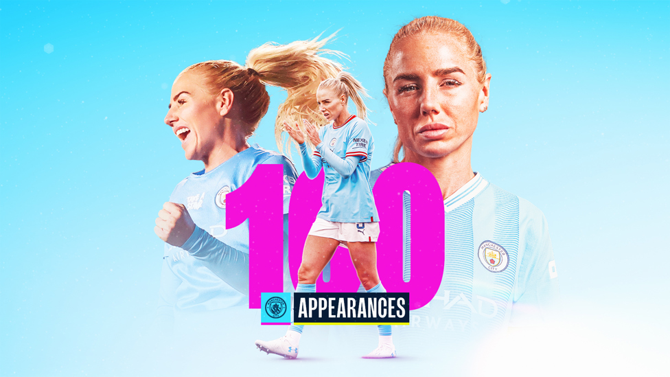 CENTURY : Greenwood made her 100th City appearance during our 1-1 draw with Chelsea in October 2023