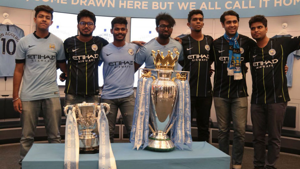 SILVER SMILES : Fans in Delhi proudly pose with the trophies