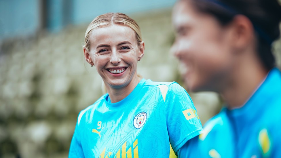 BUZZING TO BE BACK : Chloe Kelly cracks a smile