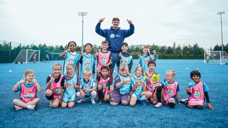 City stars surprise youngsters over the summer