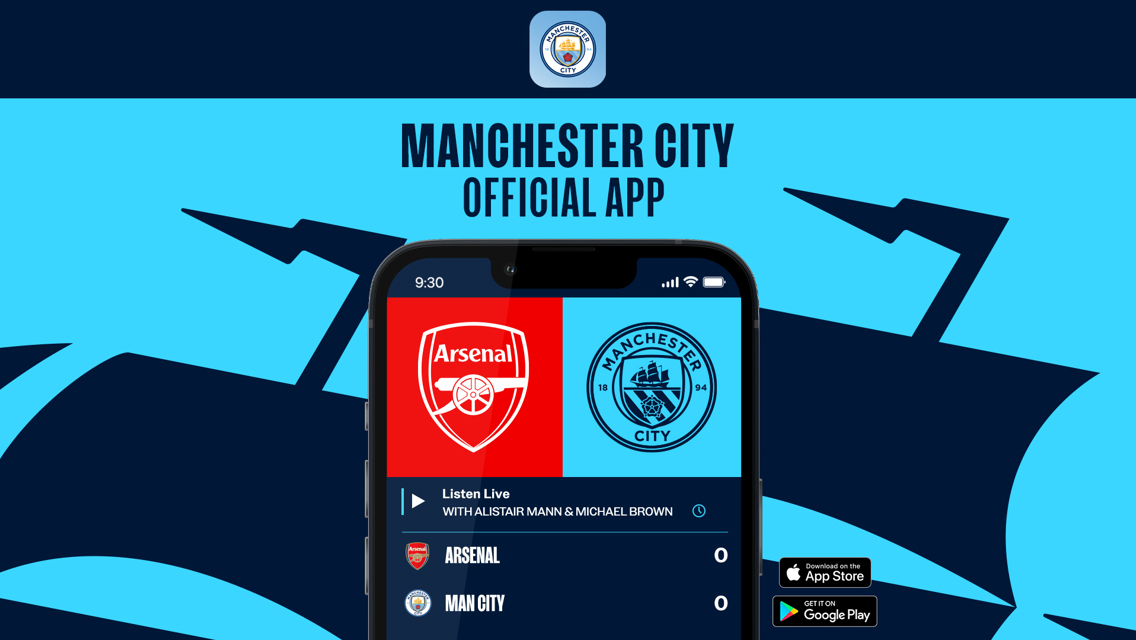 Follow Arsenal v City on the Official App