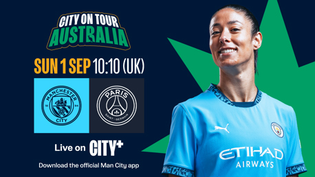 How to watch City v PSG on CITY+