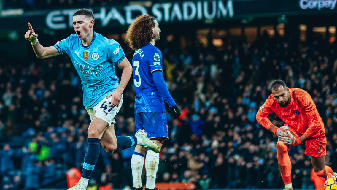 CELEBRATE: Foden enjoyed that one!