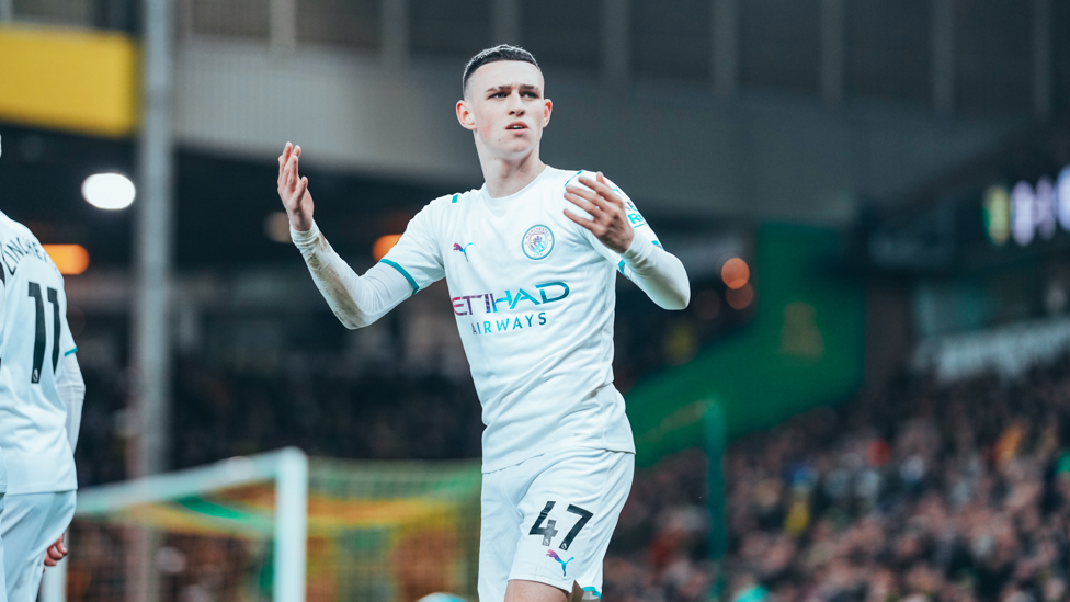 PHIL-LING IT : Foden celebrates!