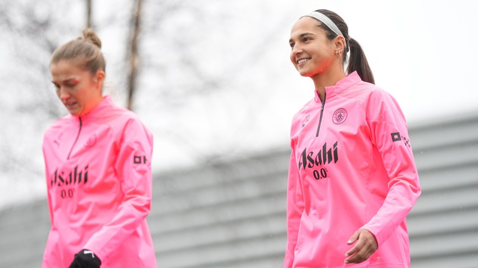 QUEEN DEYNA : Castellanos enjoying training with her teammates at the CFA. 