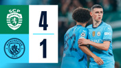 Match highlights: Sporting 4-1 City