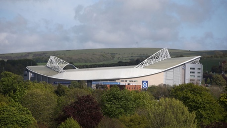 AWAY AT AMEX: The stage for City's penultimate league game of the season.