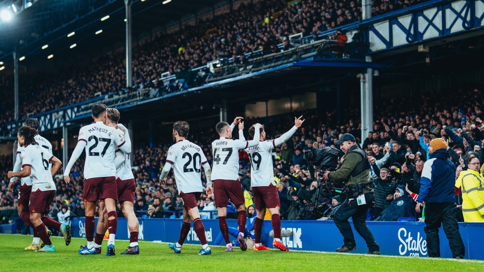 MAIN MAN : Alvarez feels the love in front of the travelling City fans.