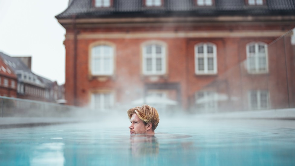 COPENHAGEN : The Belgian midfielder takes in his surroundings