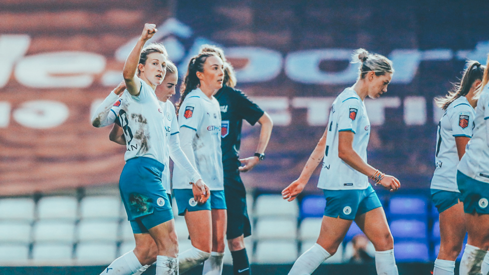 LATE INTERVENTION : Ellen’s 89th minute strike at Birmingham in December 2021 earned City an important three points en route to Champions League qualification