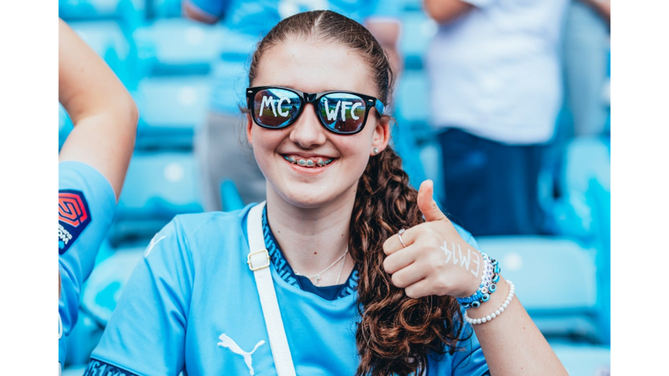 THUMBS UP: City supporters are ready