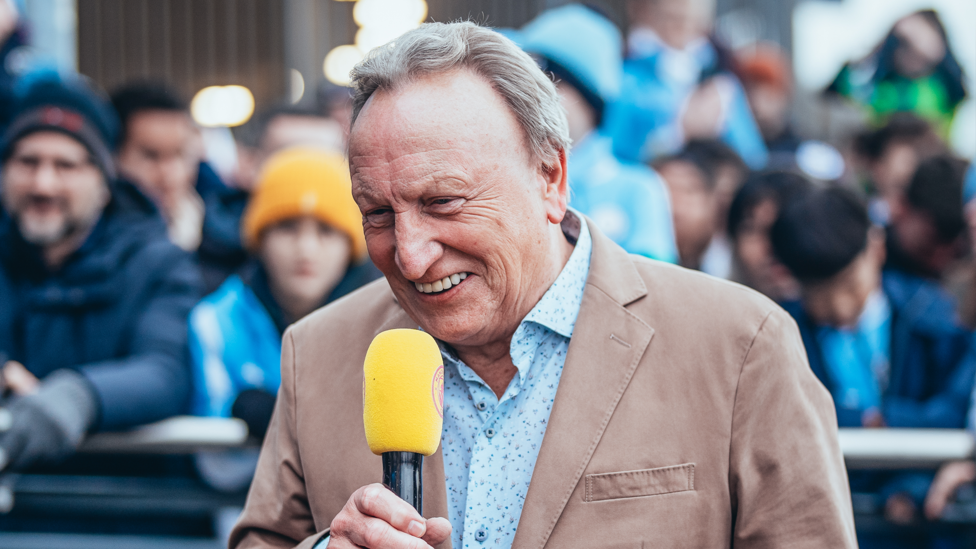 SPECIAL GUEST: Neil Warnock was the special guest on Matchday Live