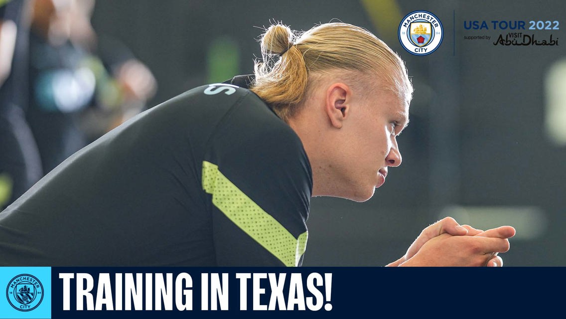 Training: Watch Haaland's first City goals on US soil!