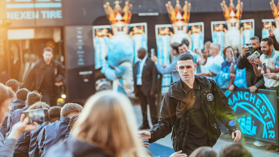 PHIL-ING GOOD : Foden arrives.