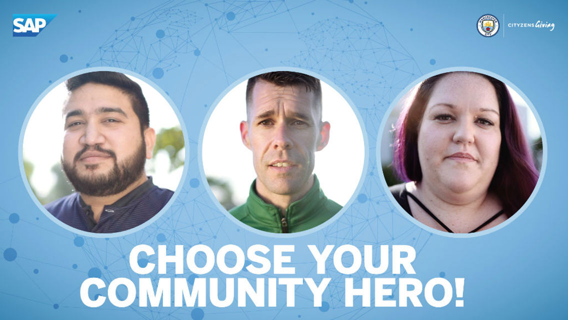 Choose your SAP Manchester City Community Hero!