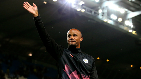 FAREWELL: After 11 legendary years, Kompany laps the Etihad and says his final goodbye to Manchester City