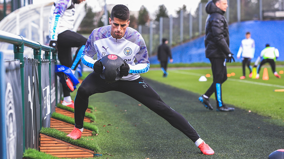  : ON THE BALL: Joao Cancelo, putting in the hard yards