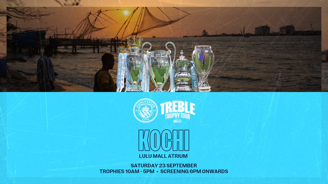 Treble Trophy Tour heads to Kochi