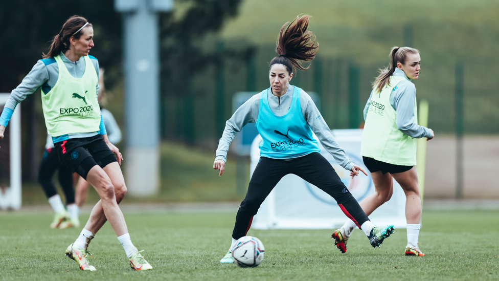 HARD YARDS : Putting in the work on the training pitch