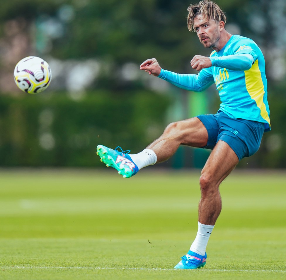 WING COMMAND: Jack Grealish gets in the groove.