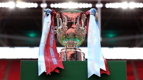 UP FOR THE CUP: The Carabao Cup trophy glistens 