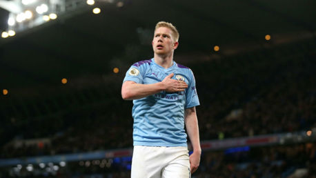 STAR MAN: De Bruyne was in fine form again to help City overcome Leicester.