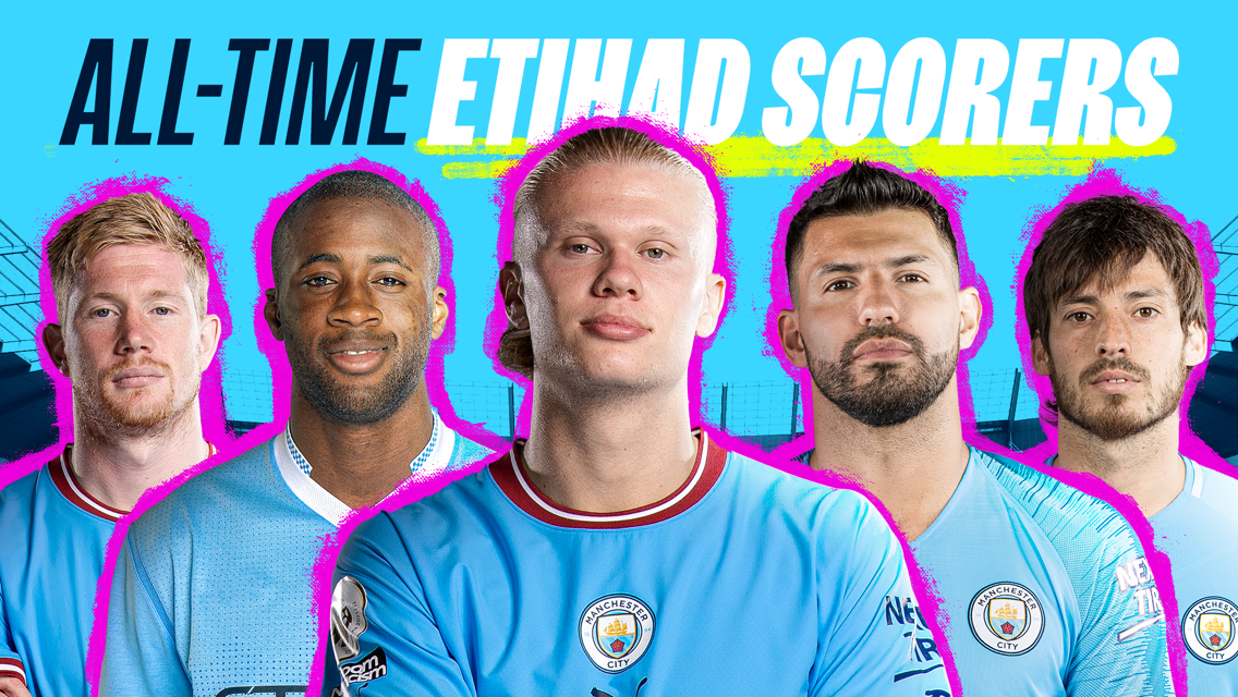 Haaland flying up the all-time Etihad goalscorers list 