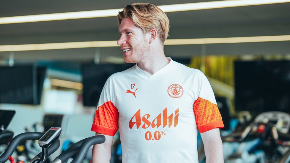 SMILING STAR : Kevin De Bruyne in good spirits on the back of a strong win over Fulham