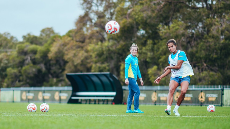 ON TARGET : Mary Fowler fires at goal