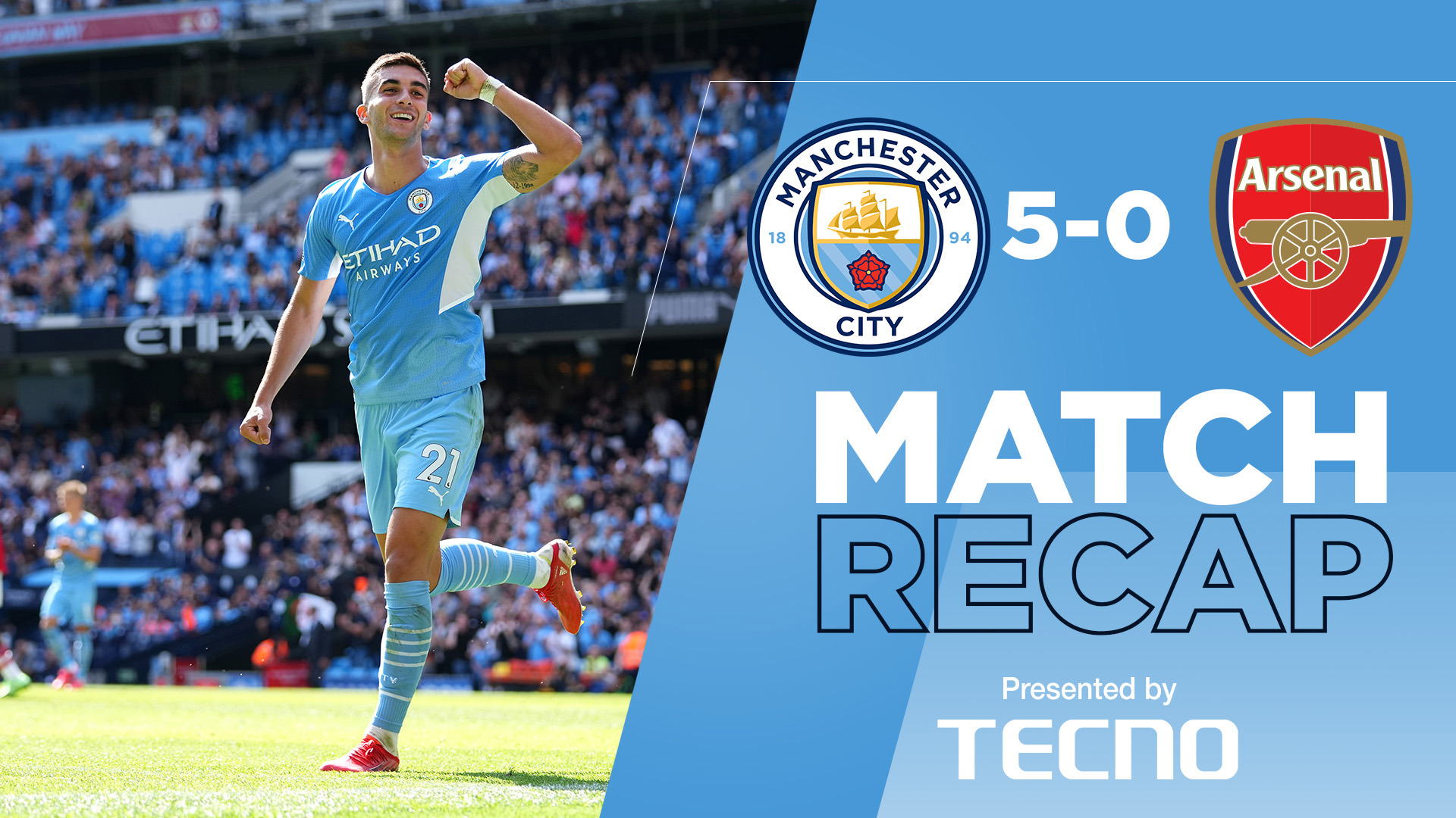 Match Recap City 5 0 Arsenal