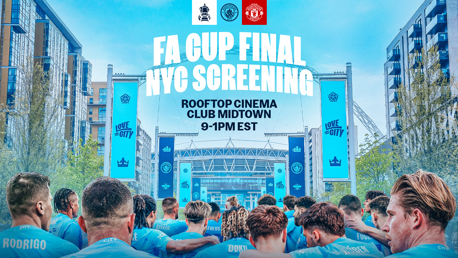 Manchester City to host FA Cup final screening in New York