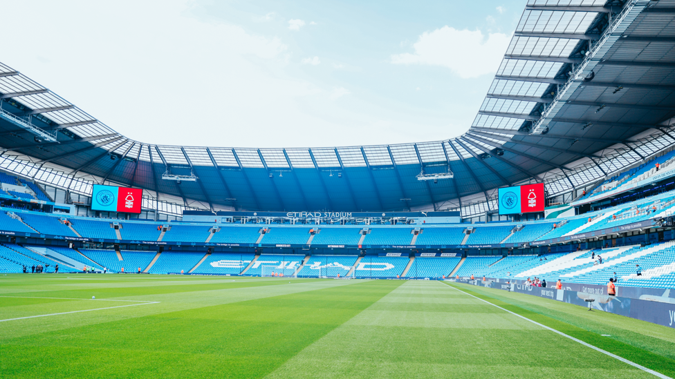 HOME SWEET HOME : Back at the Etihad to welcome Nottingham Forest!