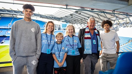 Manchester City celebrates milestone moment for Etihad Stadium expansion with a family of four generations of fans