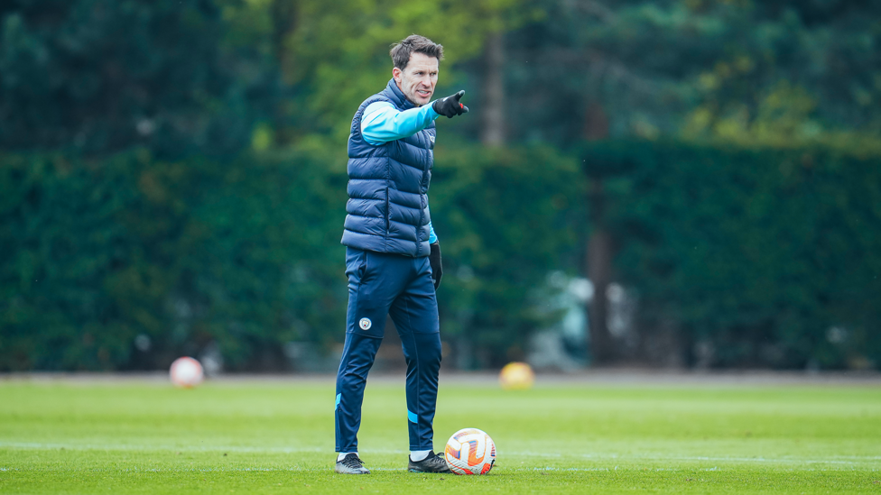 TAYLOR'S TASKS : Gareth Taylor provides instructions to his players.