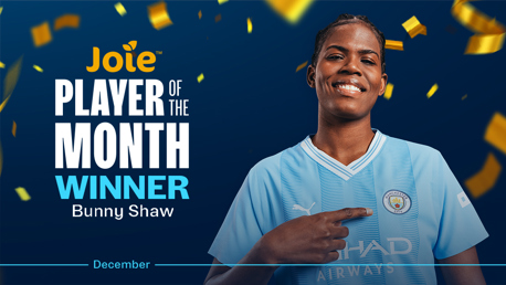 Shaw named December’s Joie Player of the Month