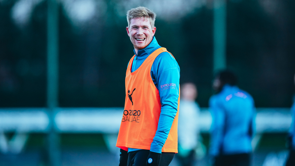 BEAMING BELGIAN : Kevin De Bruyne's recent form has brought plenty to be smile about!