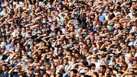 BLINDER: The sun was out for our game against Spurs.