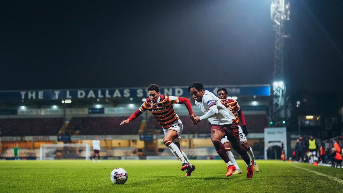 City EDS exit EFL Trophy following Bradford defeat 