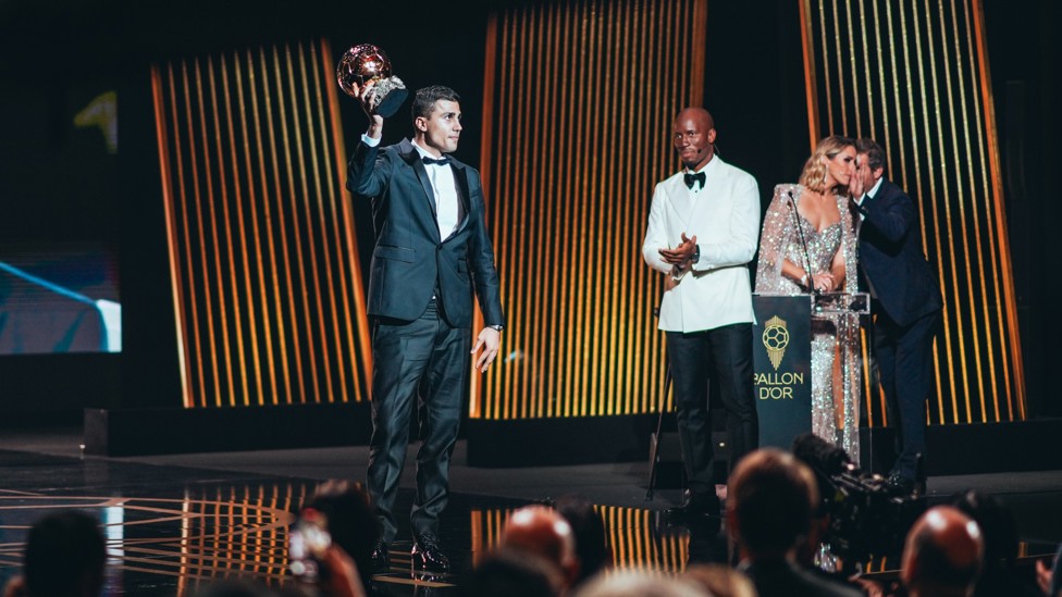 THE BEST IN THE WORLD : Rodrigo became the first City player to win the Ballon d'Or!