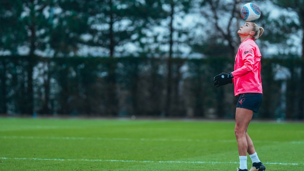 BALANCING ACT: For Steph Houghton. 