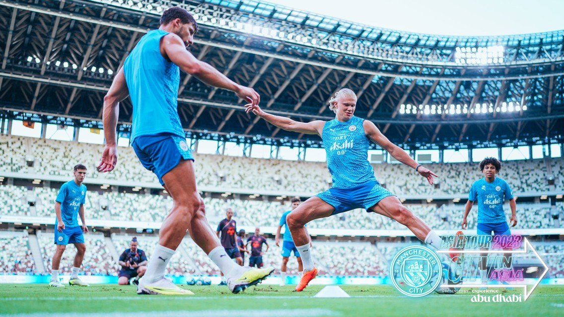 Open training: City warm up ahead of Yokohama clash