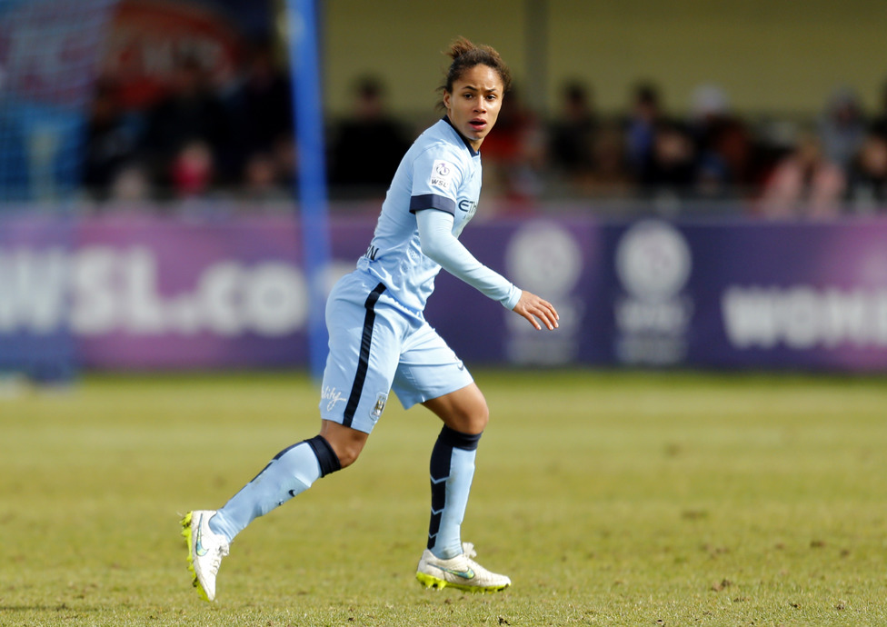 DEBUT : The defender made her first City appearance in a 0-0 draw with Birmingham in March 2015