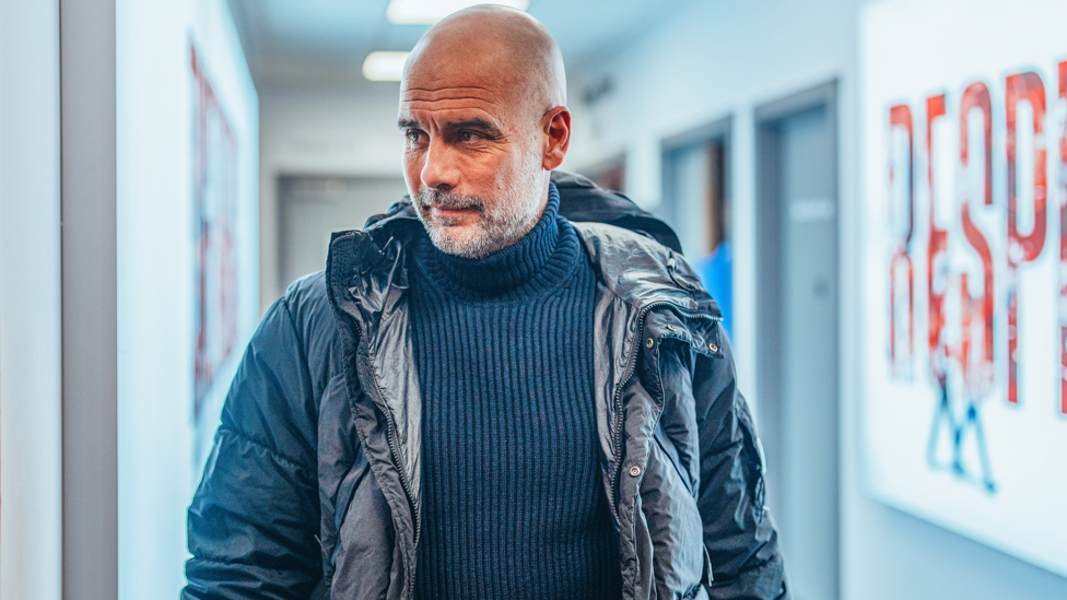 THE BOSS : Arrives at the stadium.