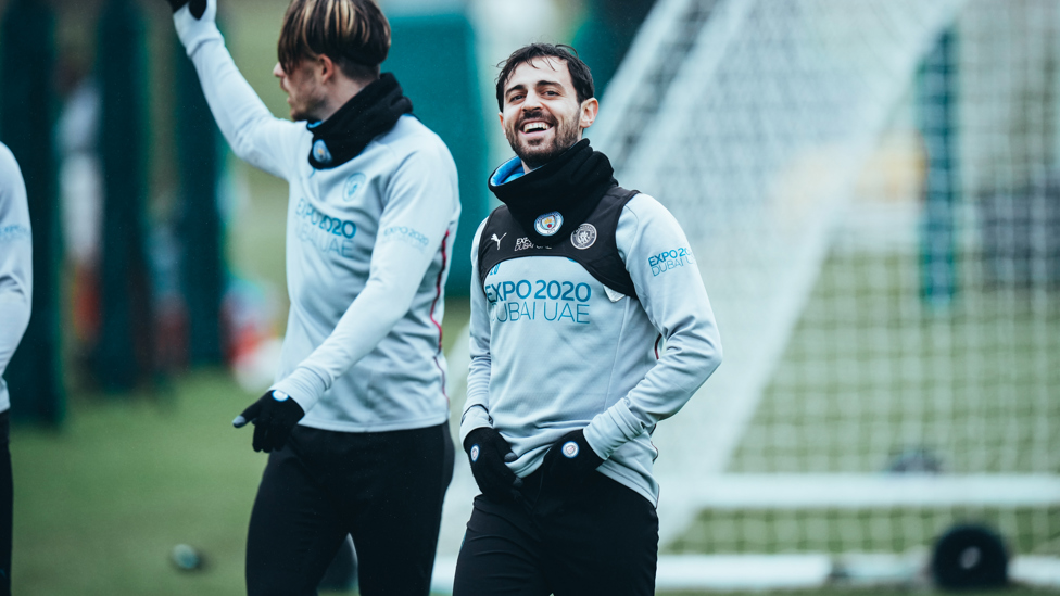 SILVA SMILE : Bernardo Silva spots the camera!